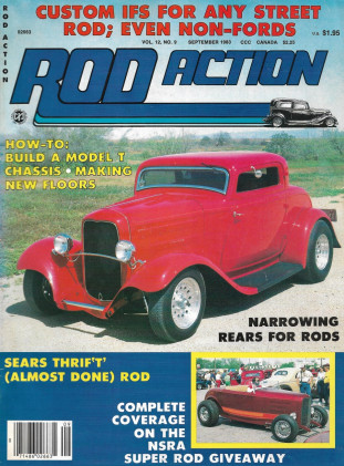 ROD ACTION 1983 SEPT - CUSTOM IFS, BUILD A MODEL T CHASSIS, FLOORS, '50 MERC